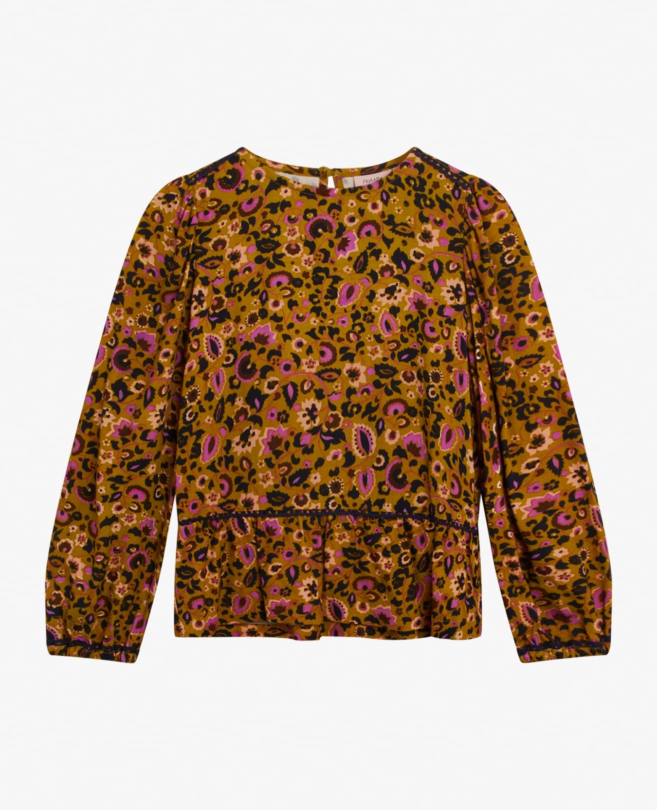 MINI FLOWER TWILL VISCOSE BLOUSE