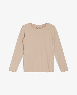 BARBELNNM RIBBET LANGÆRMET T-SHIRT