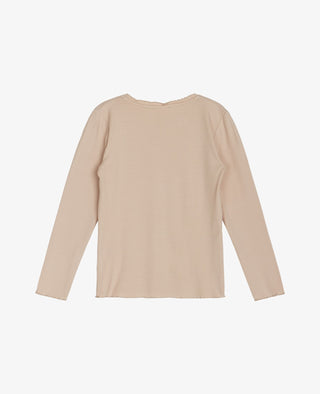 BARBELNNM RIBBET LANGÆRMET T-SHIRT
