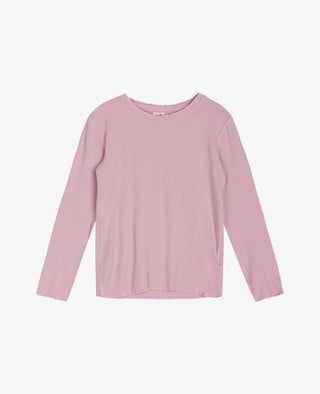 BARBELNNM RIBBET LANGÆRMET T-SHIRT