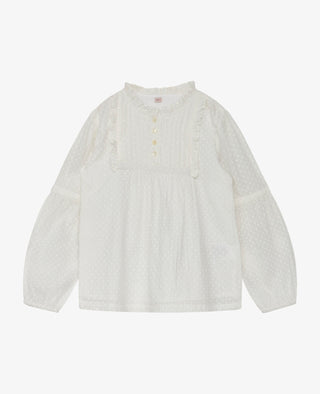 SOPHIANNM BLUSE MED FLÆSER