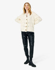 TONENN CARDIGAN I ALPAKA MIX