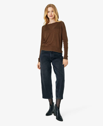 LOUISANN PULLOVER MED HULMØNSTER