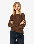 LOUISANN PULLOVER MED HULMØNSTER