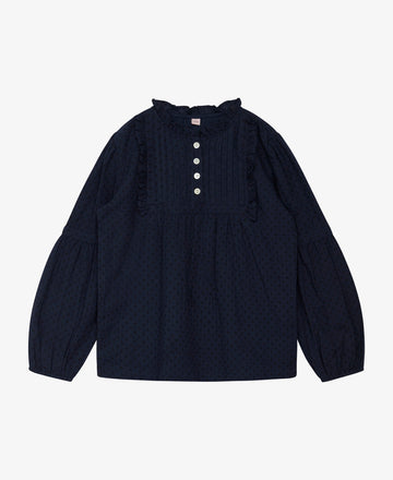 SOPHIANNM BLUSE MED FLÆSER