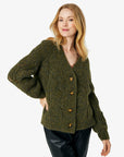 TONENN CARDIGAN I ALPAKA MIX