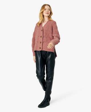 TONENN CARDIGAN I ALPAKA MIX