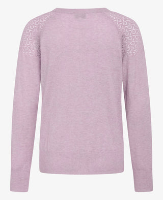 LOUISANN STRIKKET CARDIGAN MED HULMØNSTER