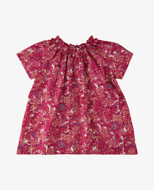 BABY ORG TINY PAISLEY POPLIN